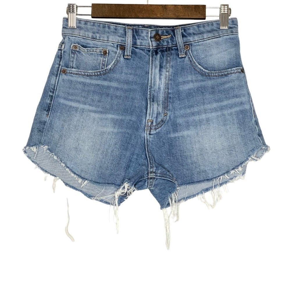 Lucky Brand Lucky‎ Pins Short Denim Shorts Size 2/26 Raw Hem